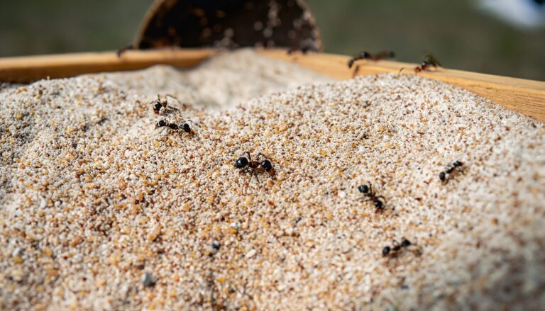 Ameisen aus dem Sandkasten vertreiben