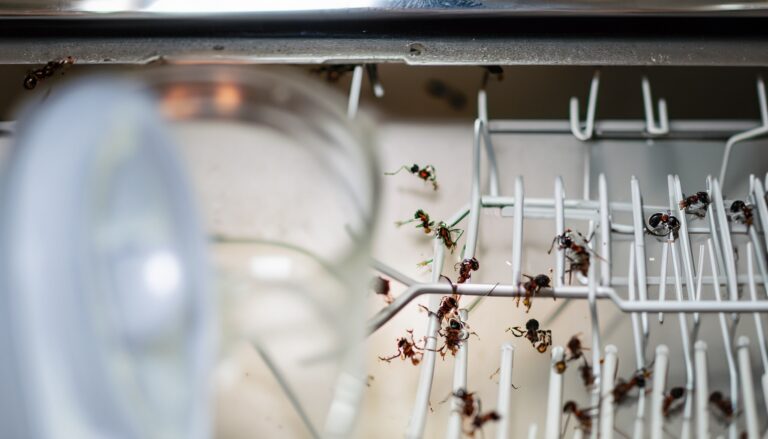 Ameisen aus der Spülmaschine vertreiben
