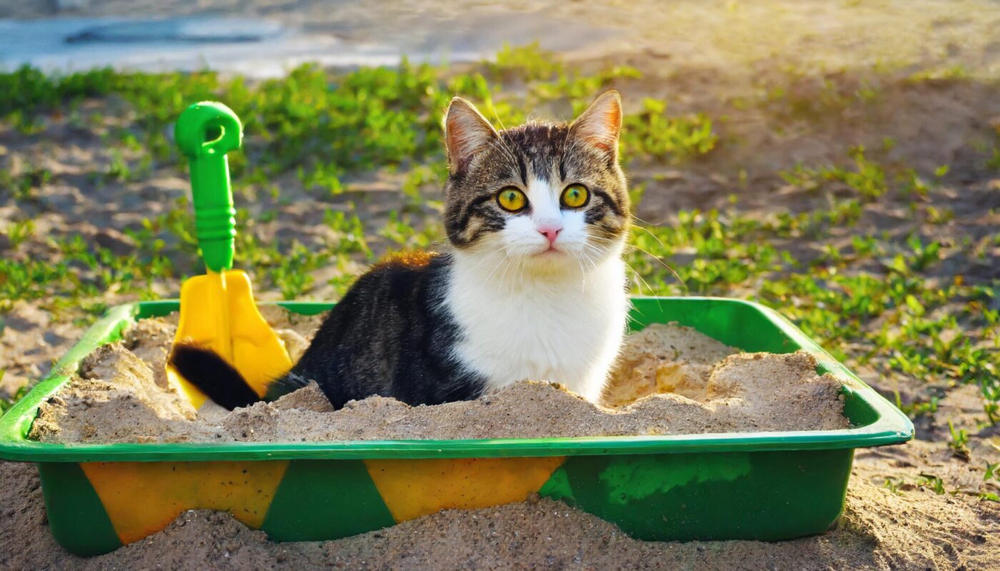 Katzenkot Sandkasten