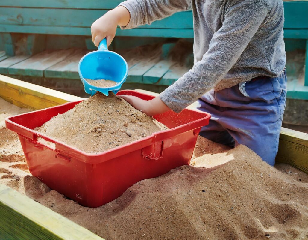 Reinigung Sandkasten